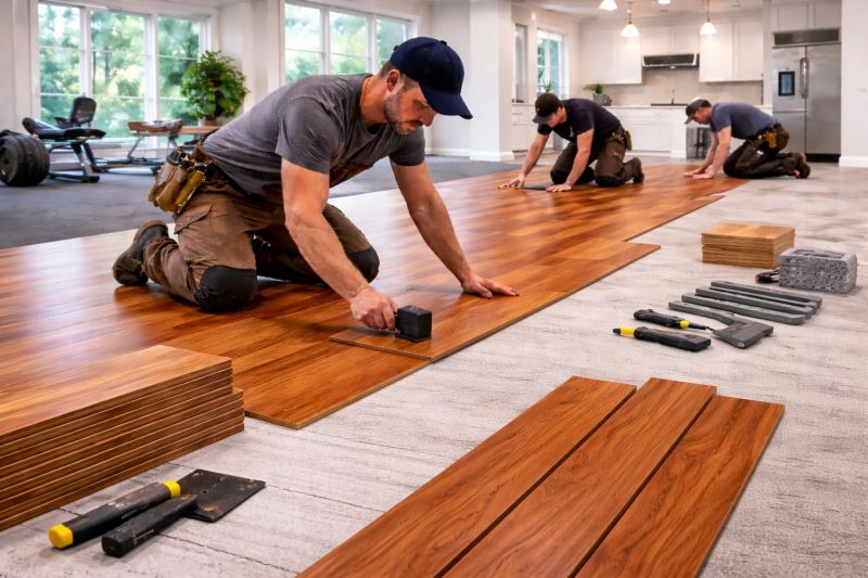Cherry Floor Installation in Lakeland, FL