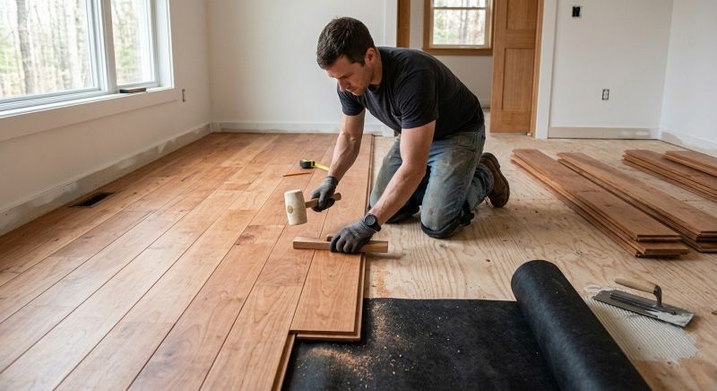 Cherry Floor Installation in Tampa, FL
