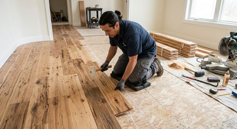 Hickory Floor Installation in Riverview, FL